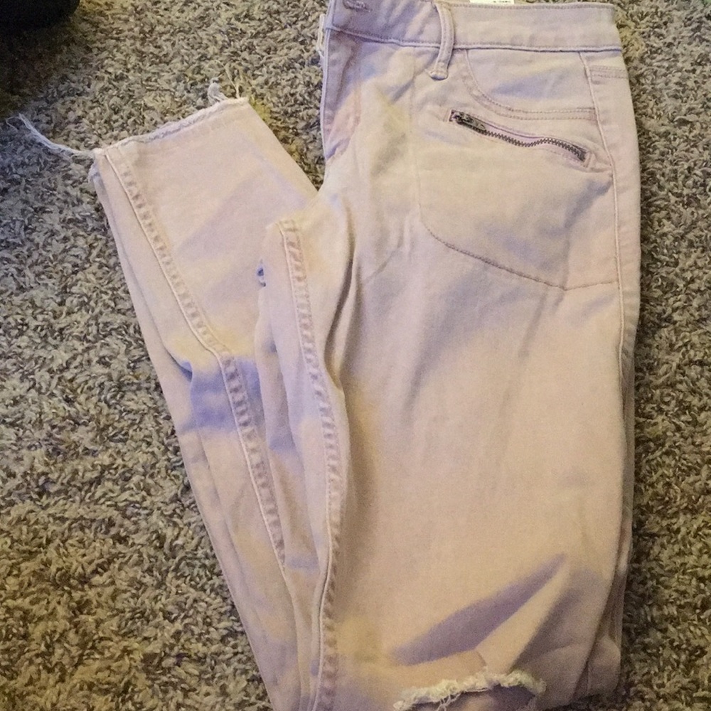 Pink skinny hollister jeans